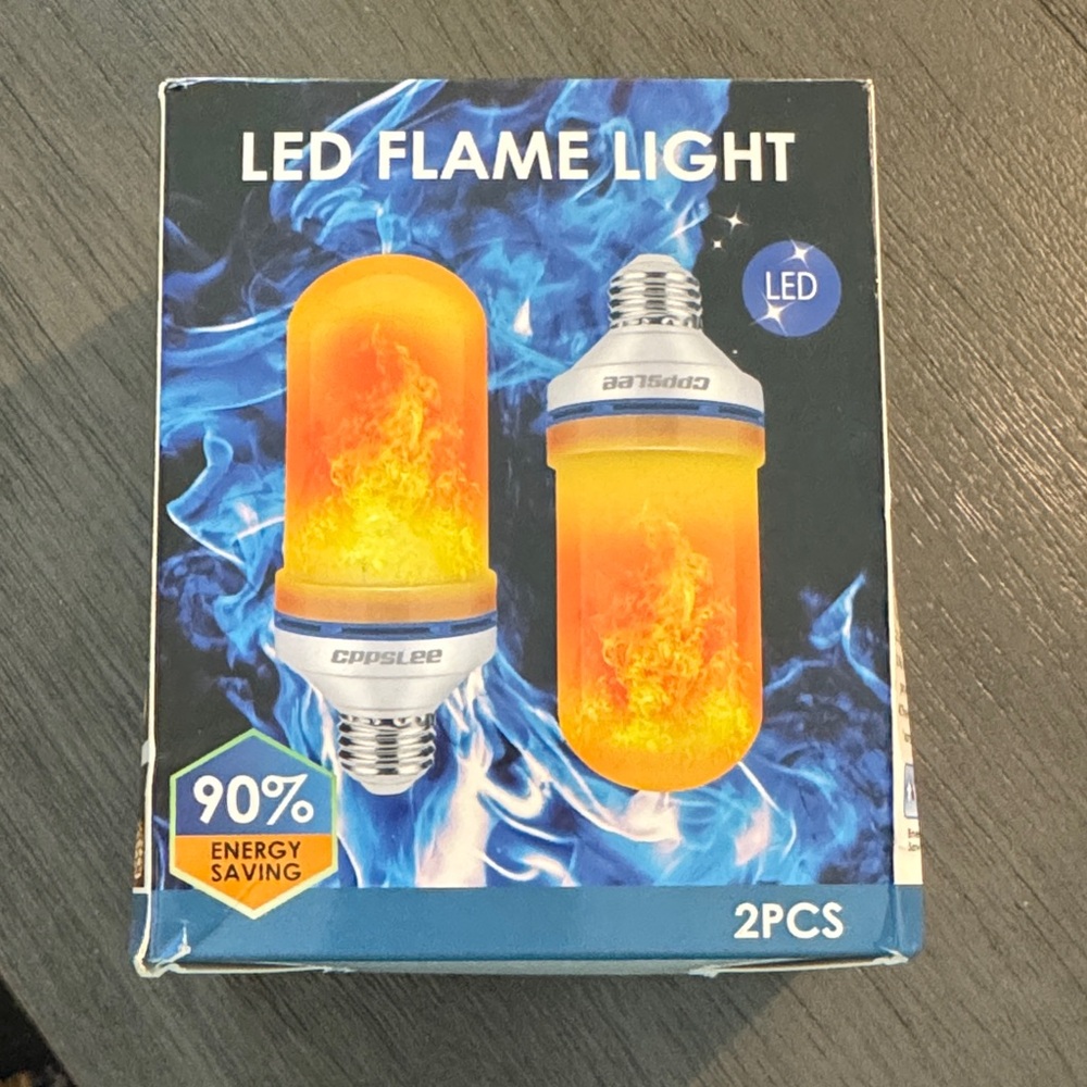 LED Flame Light Bulbs - 2 Pack